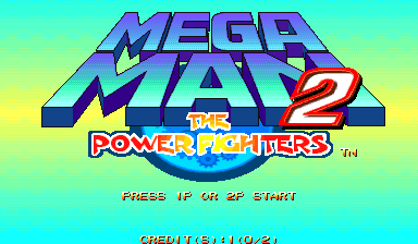 Mega Man 2: The Power Fighters (USA 960708) Title Screen